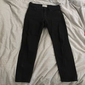 Everlane Midrise Ankle/Short Black Jeans